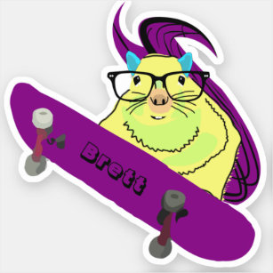 Sticker Naughty Squirrel #772 Brett Skateboard
