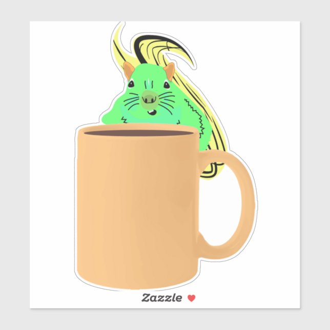 Sticker Naughty Squirrel #800 (Feuille)