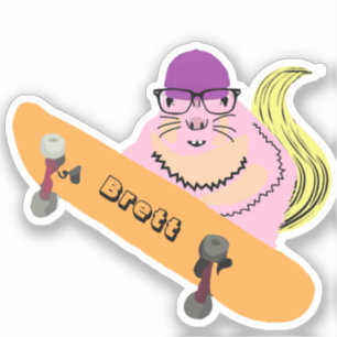 Sticker Naughty Squirrel #836 Brett Skateboard