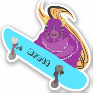 Sticker Naughty Squirrel #854 Brett Skateboard