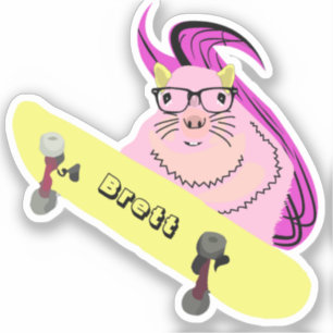 Sticker Naughty Squirrel #872 Brett Skateboard