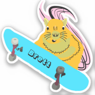Sticker Naughty Squirrel #900 Brett Skateboard