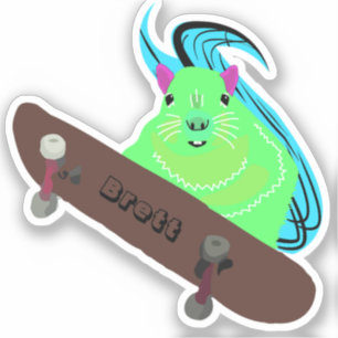 Sticker Naughty Squirrel #903 Brett Skateboard