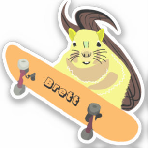 Sticker Naughty Squirrel #915 Brett Skateboard