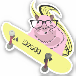 Sticker Naughty Squirrel #918 Brett Skateboard