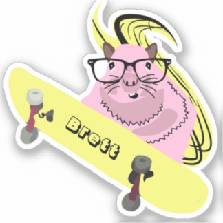 Sticker Naughty Squirrel #923 Brett Skateboard