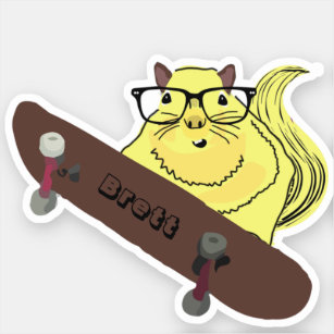 Sticker Naughty Squirrel #932 Brett Skateboard