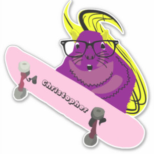 Sticker Naughty Squirrel #96 Skateboard