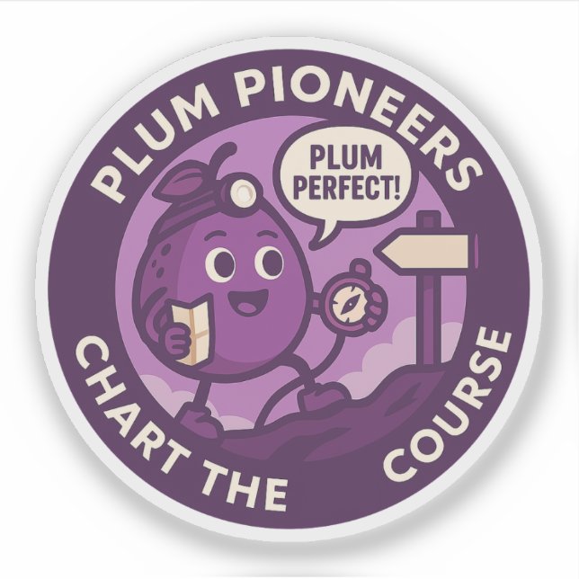 Sticker Navigation de l'explorateur Plum Perfect (Devant)