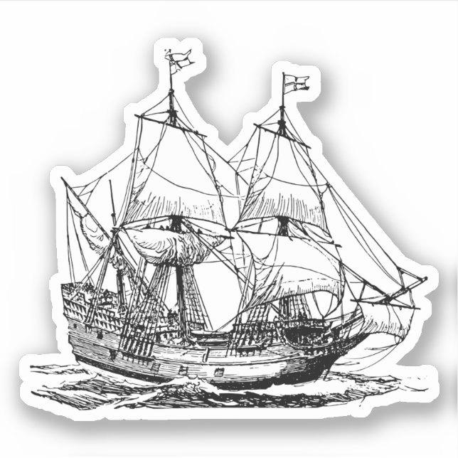 Sticker Navire de Colomb (Devant)