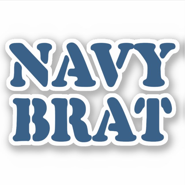 STICKER NAVY BRAT (Devant)