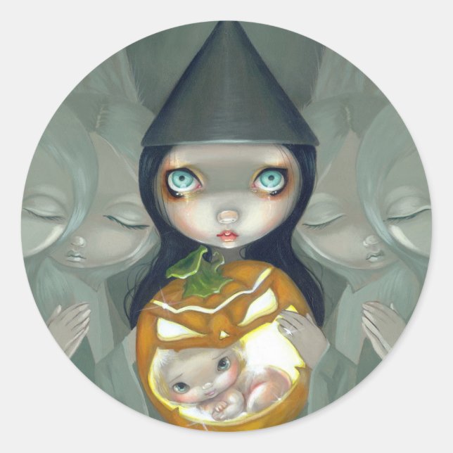 Sticker "Né d'un Citrouille" (Devant)