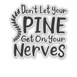 Sticker Ne laissez pas la colonne vertébrale monter sur vo