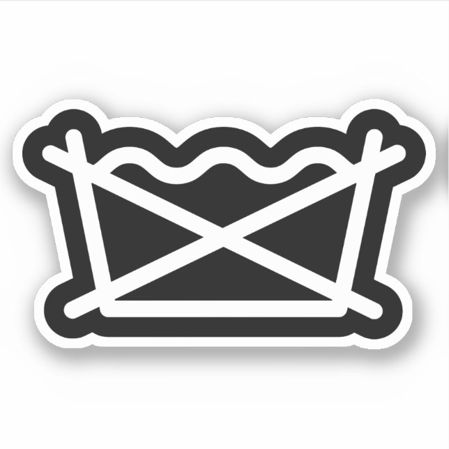 STICKER NE LAVEZ PAS ! (Devant)