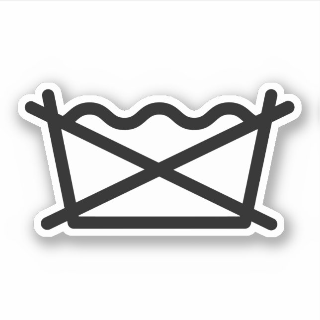 STICKER NE LAVEZ PAS ! (Devant)