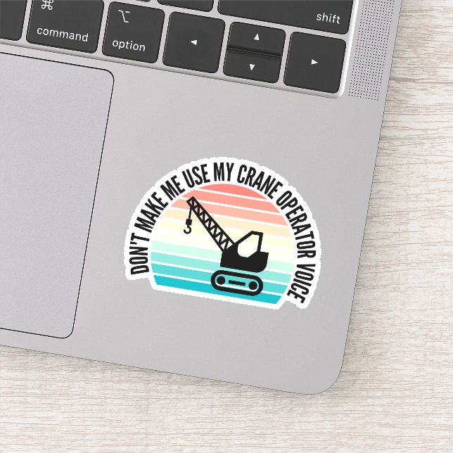 Sticker Ne m'oblige pas à utiliser ma voix d'opérateur de  (Détail)