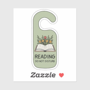 Sticker Ne pas déranger amoureux des livres lecture livres