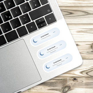 Sticker Ne pas déranger - Amusant ensemble de lecture