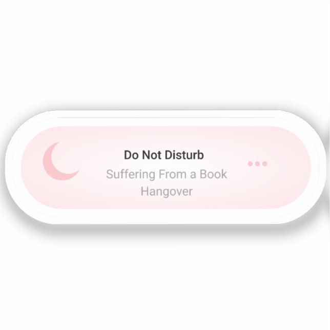 Sticker Ne pas déranger - Souffrant d'une gueule de bois l (Recto)