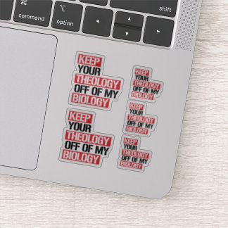 Sticker Ne pas faire de la théologie ma biologie
