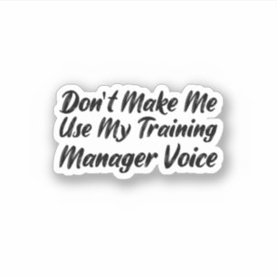 Sticker Ne pas m'obliger à utiliser ma voix du Gestionnair