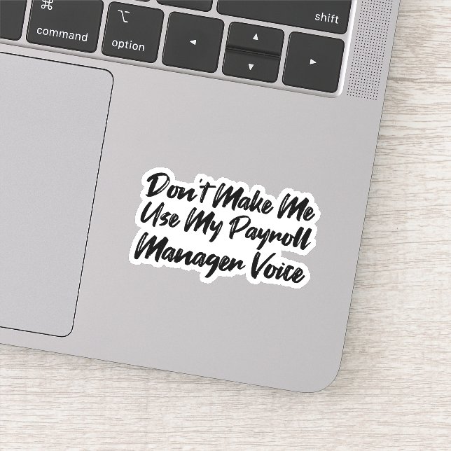 Sticker Ne pas m'obliger à utiliser ma voix du Gestionnair (Détail)
