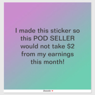 Sticker Ne prenez pas mes 2 $.