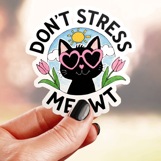 Sticker Ne Stressez Pas Miaou Chat (Créateur téléchargé)