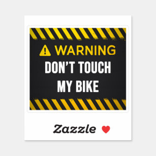 Sticker Ne touchez pas à mon vélo