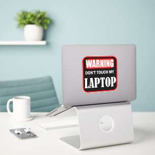 Sticker ne touchez pas mon ordinateur portable