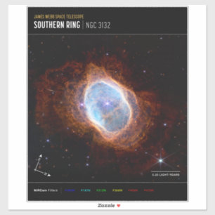 Sticker Nebula Ring Sud Espace James Webb Telescope