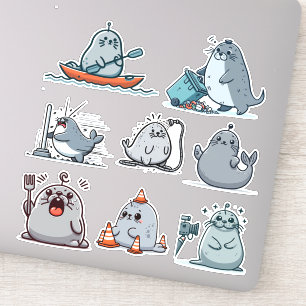 Sticker Neil The Seal 1