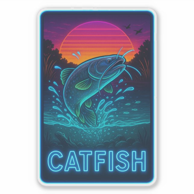 Sticker Neon Catfish (Devant)