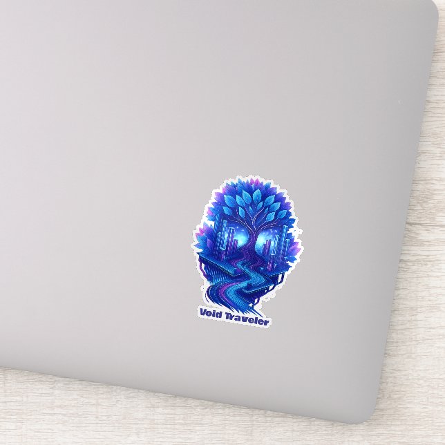 Sticker Neon Future World (Détail)