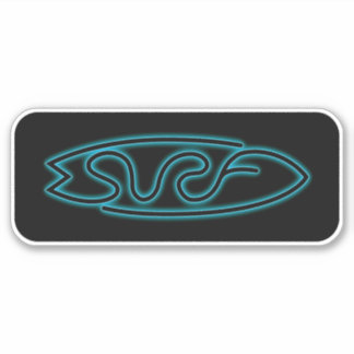 Sticker Neon Surf