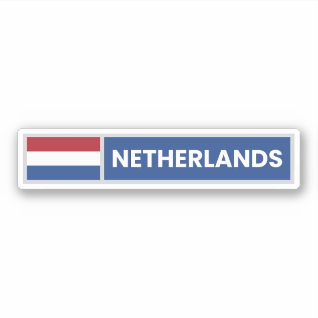 Sticker Netherlands National Flag (Devant)