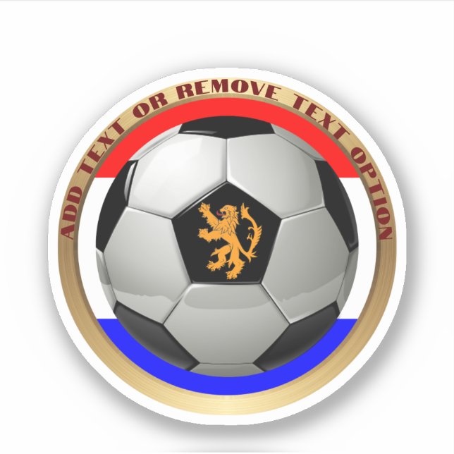 Sticker Netherlands Soccer Ball Sports (Devant)