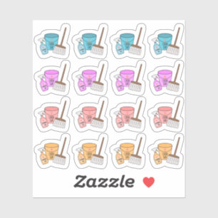 Sticker Nettoyage de la maison Les tâches de jour Ménage B