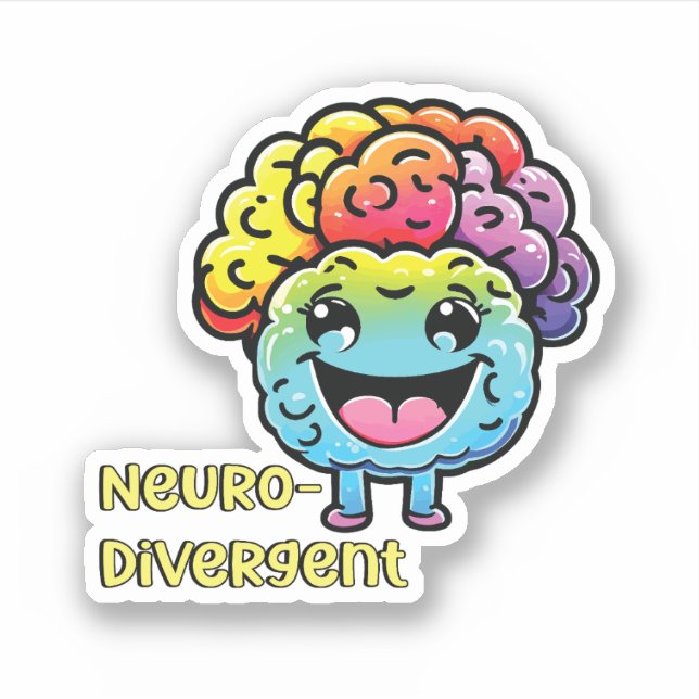Sticker Neurodivergent | Faire face à la sensibilisation à (Devant)