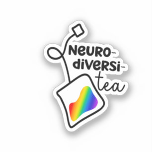 Sticker "Neurodiversi-tea"  Neurodivergent Awareness