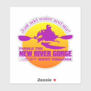 Sticker New River Gorge (coucher de soleil)