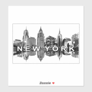 Sticker New York en noir