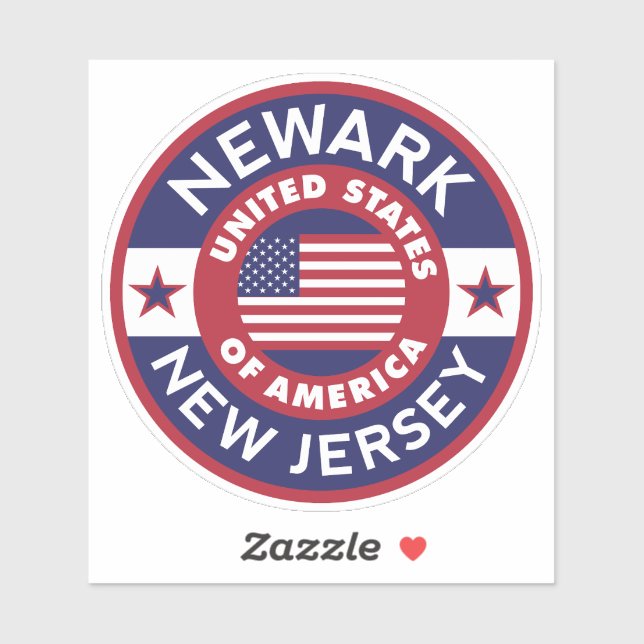 Sticker NEWARK, New Jersey (Feuille)