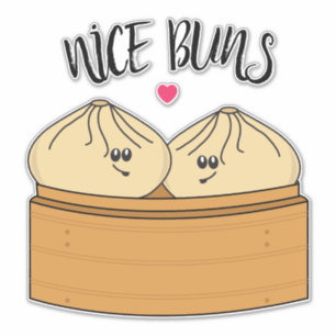 Sticker Nice Buns Conversation Cheeky Up Dumplings Food Pu