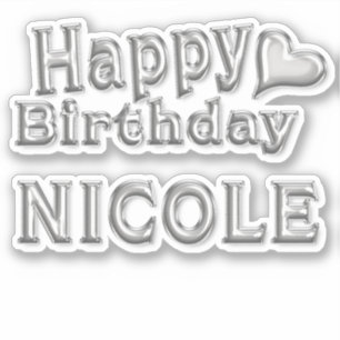 Sticker Nicole Happy