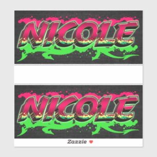 Sticker Nicole Prénom