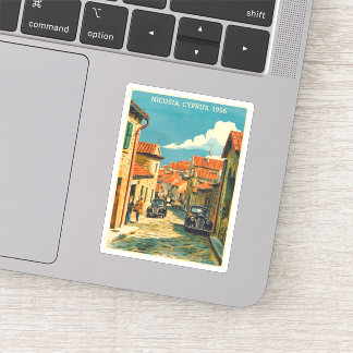 Sticker Nicosie, Capitale de Chypre Cadeaux souvenirs vint