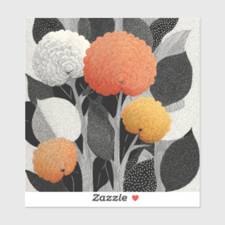 Sticker Night Bloom on the Red Planet #5