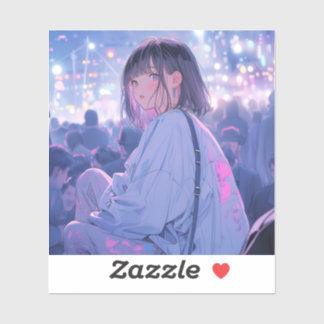 Sticker Night view | 東京娘 GenerartiveAI シール