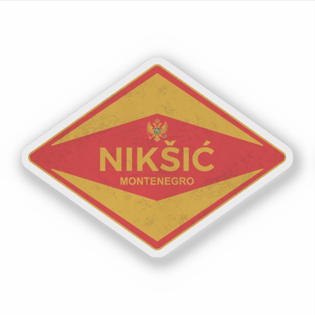 Sticker Nikšić Monténégro Vintage (Devant)